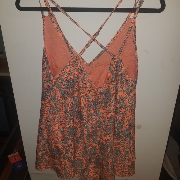 NWOT neon coral romper - Picture 2 of 3